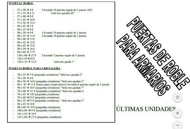 URGE!!!Puertas de roble macizas para armario de segunda mano por 5 € en