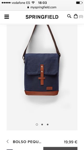 Segunda Bolso Springfield Mano Hombre De 10 Por t1g1Uqwx