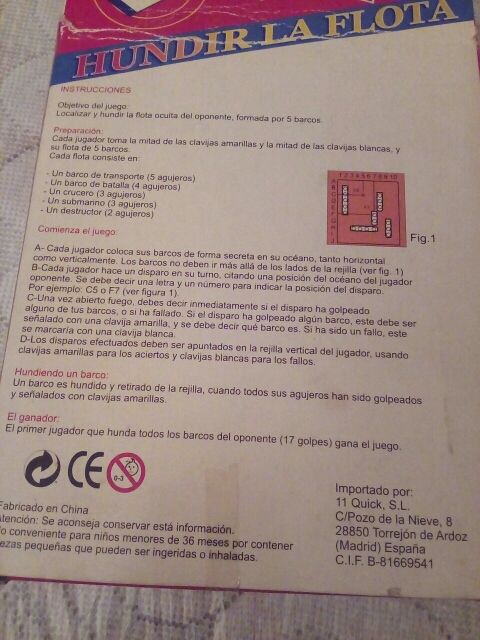 Hundir la flota.
