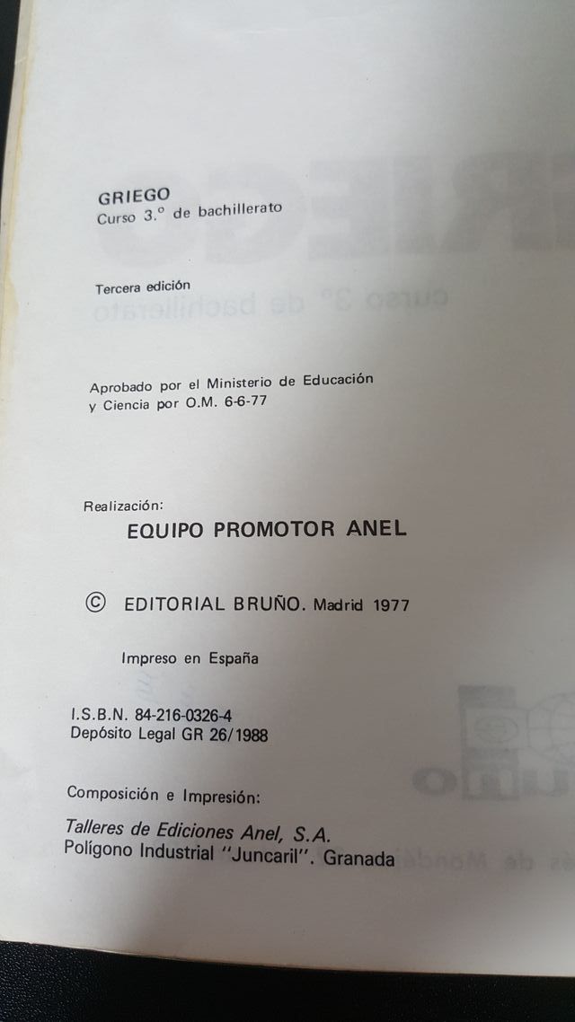 Griego Agora III 3º Bachillerato Usado