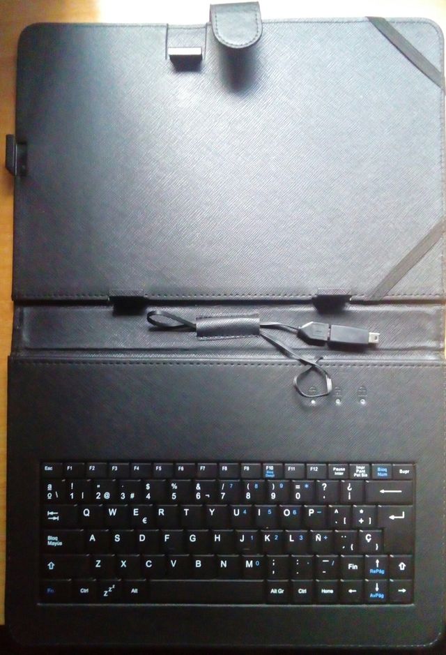Teclado para tablet con funda protectora