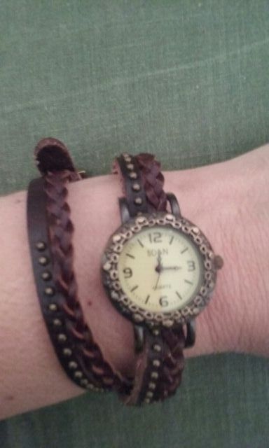 reloj correa dos vueltas de cuero