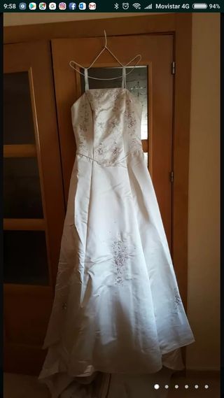 vestido de novia largos de segunda mano en málaga en wallapop