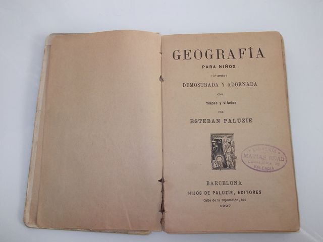 LIBRO ANTIGUO E. PALUZIE