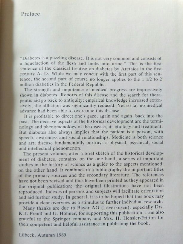 #Diabetes. Its medical and cultural history