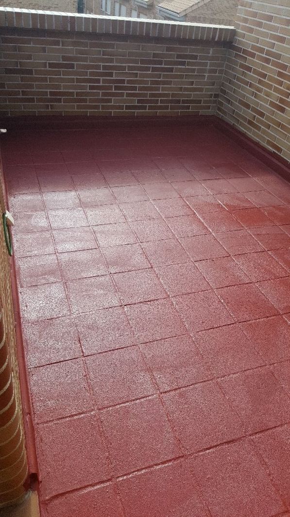 trabajos de pintura caucho con fibra