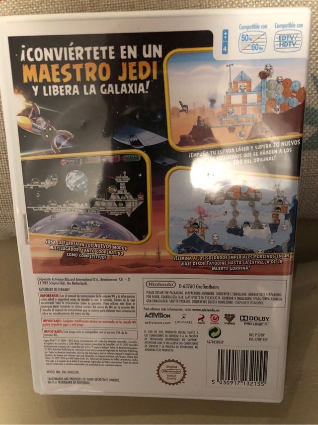 Juego wii angry birds