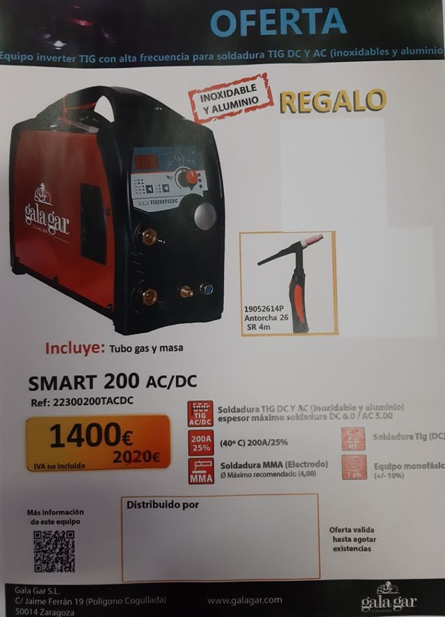 macchina inverter tig in alluminio