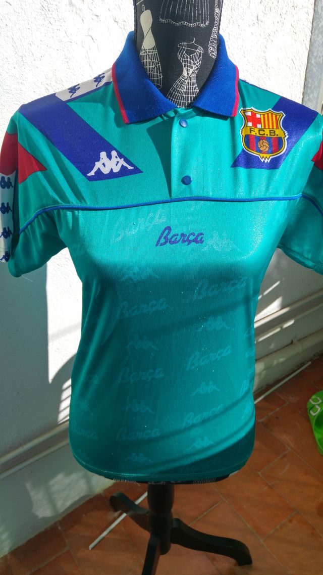 T-SHIRT BARÇA KAPPA TURQUOISE GREEN 1992/1995