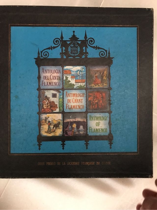 Caja discos de vinilo