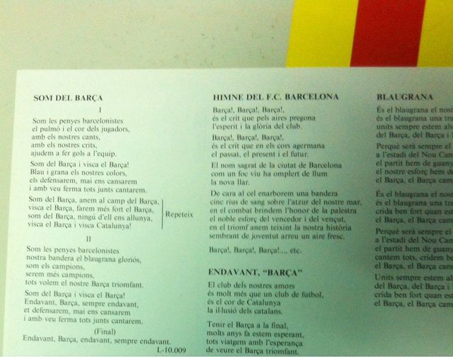 Vinilo FCB Barcelona años 80 . Som Del Barca