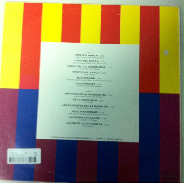 Vinilo FCB Barcelona años 80 . Som Del Barca