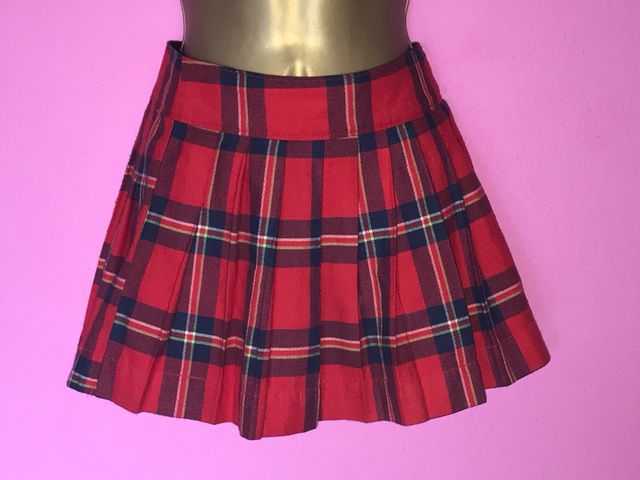 HOLLISTER minifalda cuadros tartan college escoces