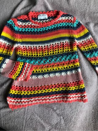 Jersey multicolor Zara de segunda mano por 8 EUR en Cordeda en WALLAPOP