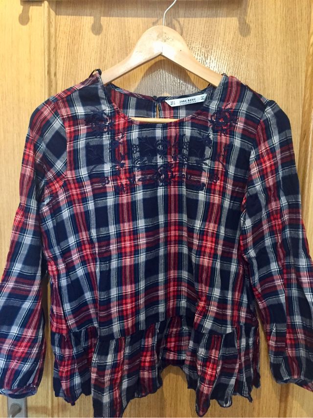 Camisa cuadros zara