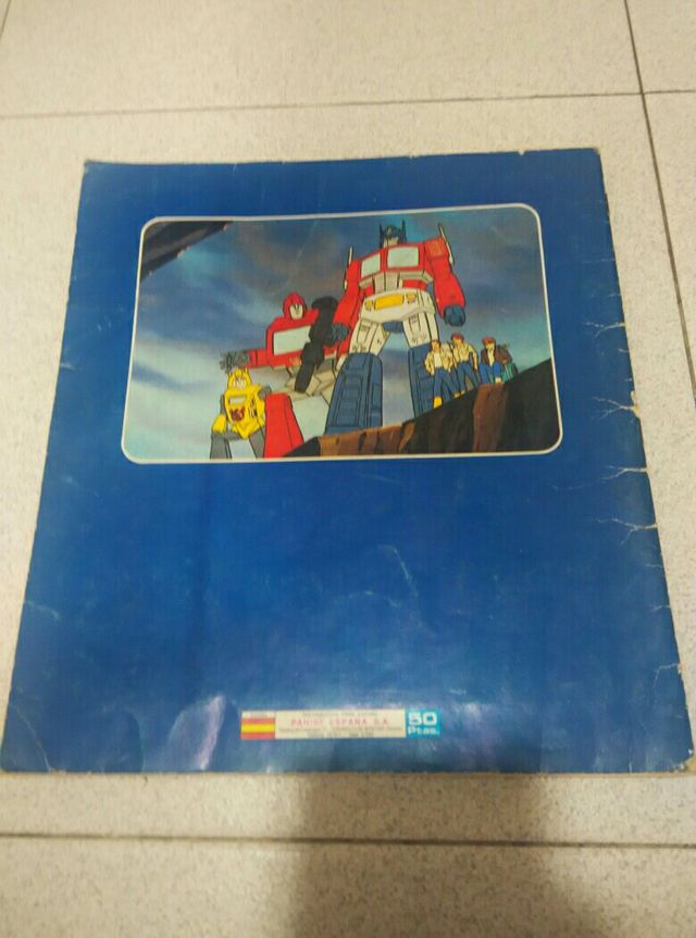 Album cromos Transformers 1986