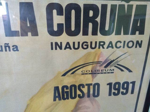 Cartel toros original Coruña