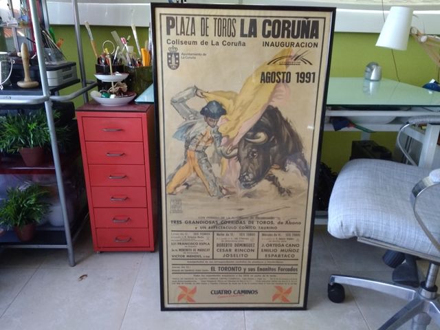 Cartel toros original Coruña