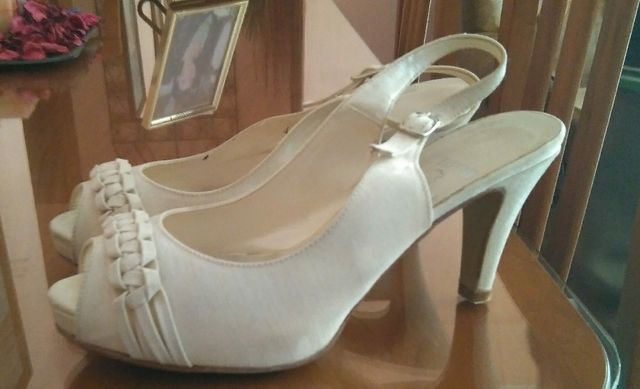 tacones marfil novia Nùmero 36