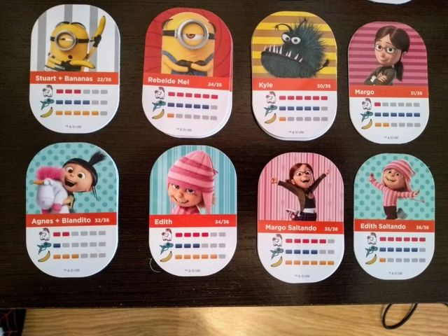 Tazos Cartas Minions Gru 3D DIA