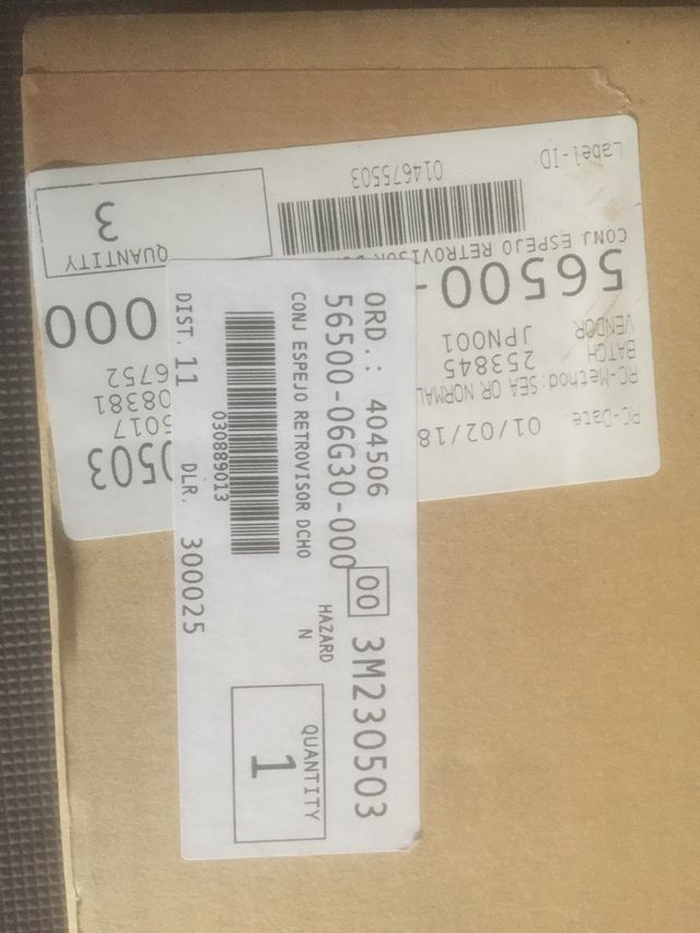 Espejo retrovisor van van