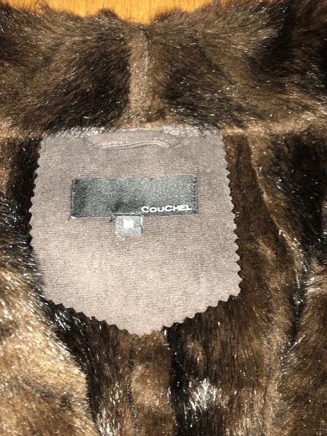 Abrigo piel sintetica 