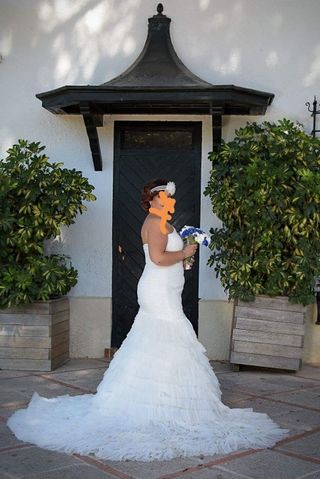 vestido de novia talla 40 de segunda mano en cádiz en wallapop