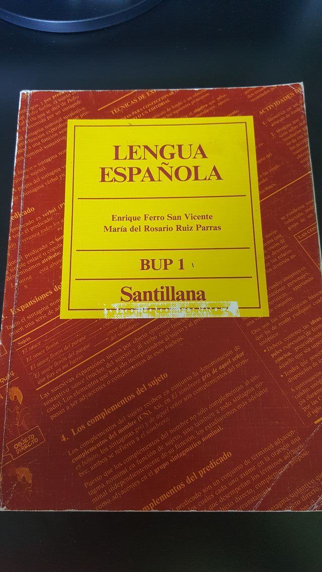 Lengua Española 1º BUP Usado Santillana