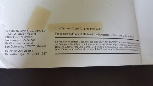 Lengua Española 1º BUP Usado Santillana