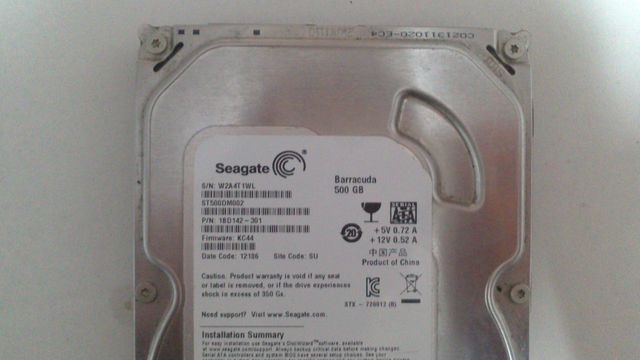 DISCO DURO SEAGATE BARRACUDA 500GB SATA