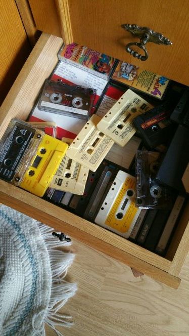 lote de cintas de cassette