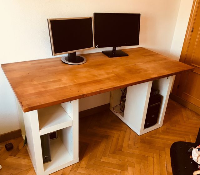 2 Patas mesa oficina con almacenaje IKEA de segunda mano por 20 € en ... 2 Patas mesa oficina con almacenaje IKEA de segunda mano por 20 € en ...