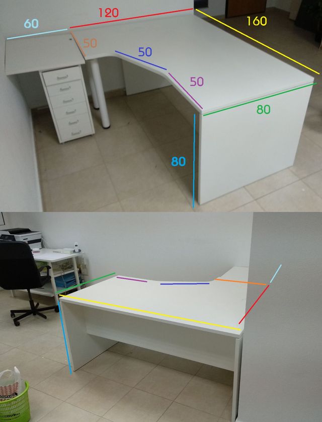 Mesa blanca oficina + cajoneras Ikea de segunda mano por 70 € en ... Mesa blanca oficina + cajoneras Ikea de segunda mano por 70 € en ...