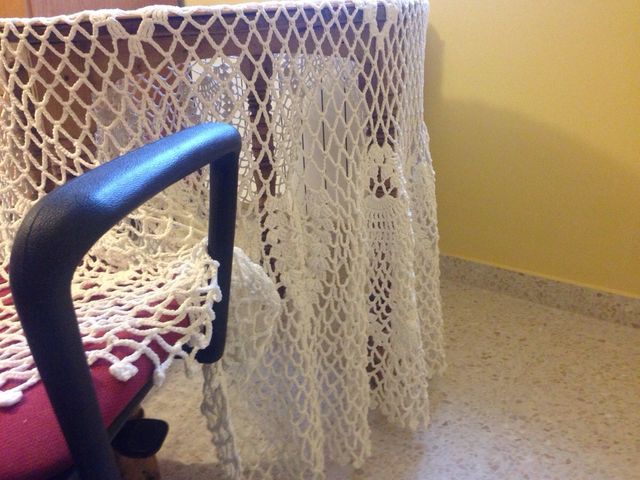 Tapete de decoracion ganchillo para mesa redonda