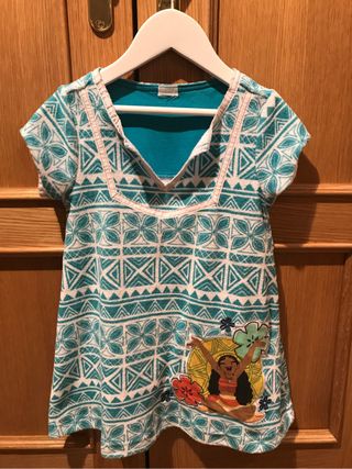 vestido vaiana disney
