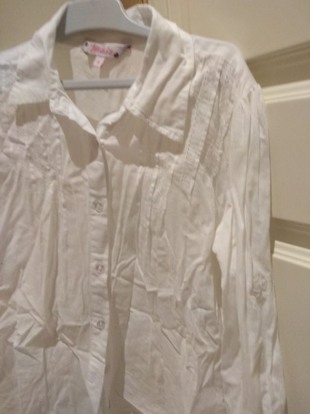 camisa blanca talla 8 años