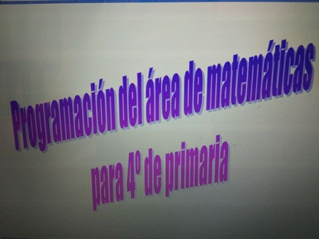 Programación de Primaria