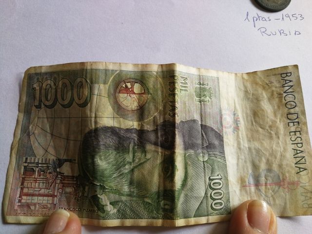 billete de 1000 ptas.