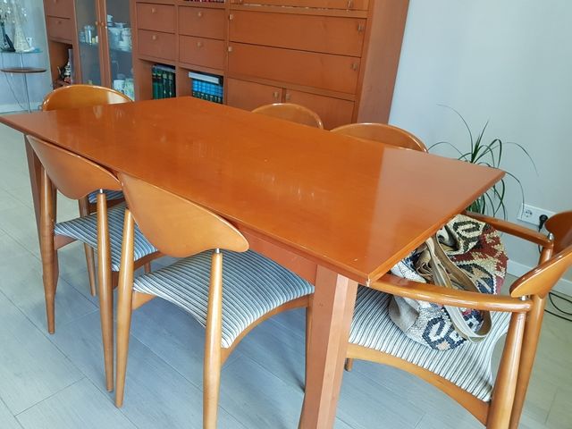 Mesa comedor extensible cerezo de segunda mano por 25 € en Madrid en ... Mesa comedor extensible cerezo de segunda mano por 25 € en Madrid en ...