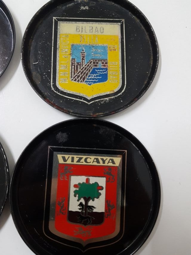 Lote posavasos metalicos Suchard Bilbao, Vizcaya