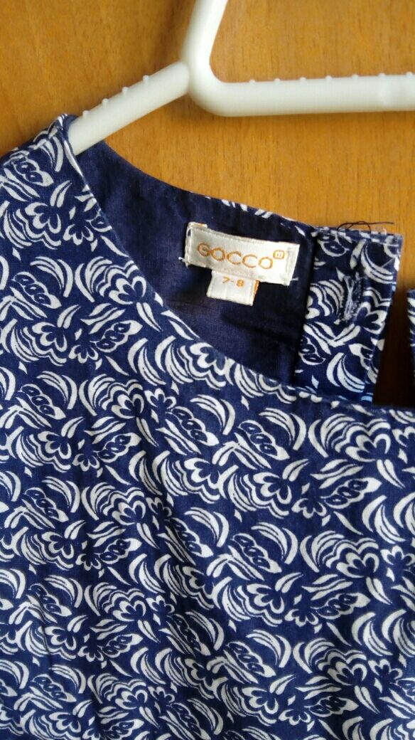 vestido de niña, talla 7-8