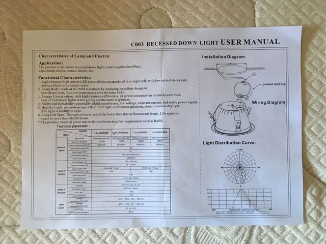 SUPER-REBAJADO!!!!  Downlight  LED  20w  Aluminio