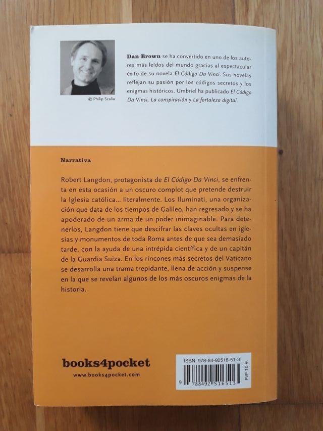 Libro Ángeles y demonios