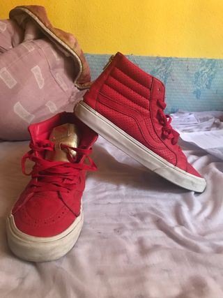 zapatillas vans de cuero