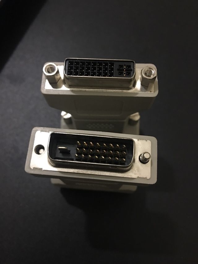 2x connettore Dvi maschio femmina nuovo
