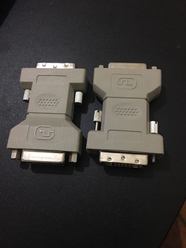 2x connettore Dvi maschio femmina nuovo