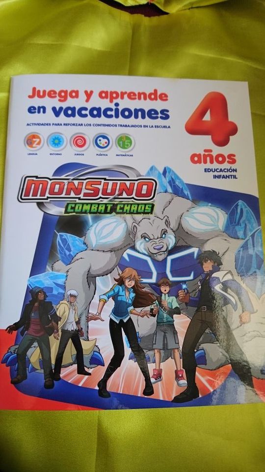 Cuaderno de verano, vacaciones, niño