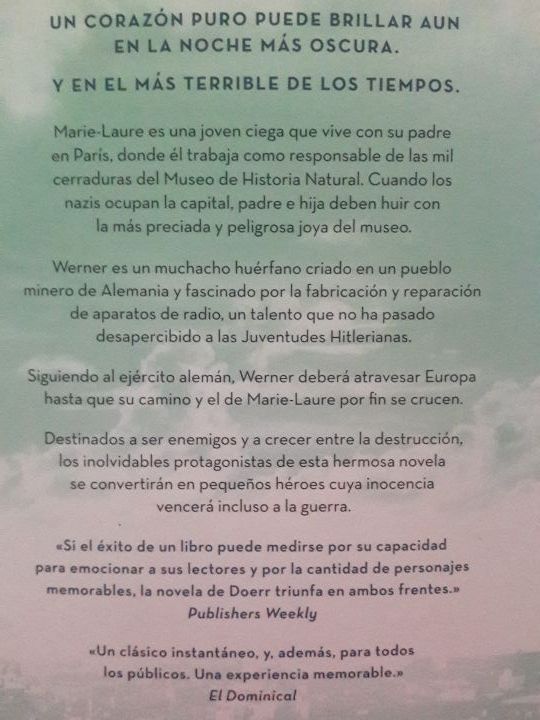 Libro "La luz que no puedes ver"