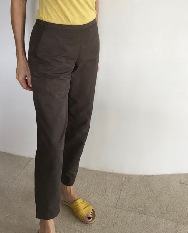 Pantalón pitillo marrón Prada T.36