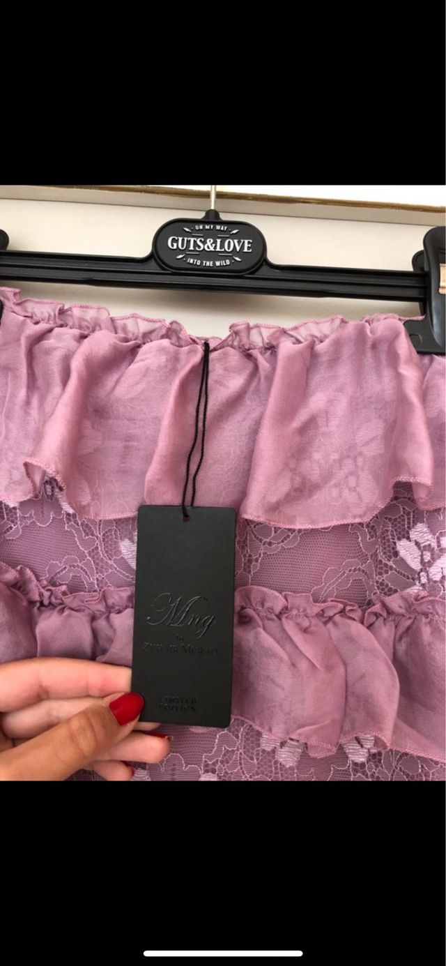 Oferta Falda larga volantes Zuhair Murad mango xs